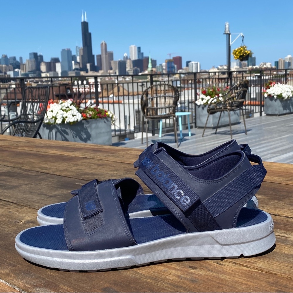 New Balance 250 Sandals Navy Blue Men's Size 14 - Picture 3 of 7